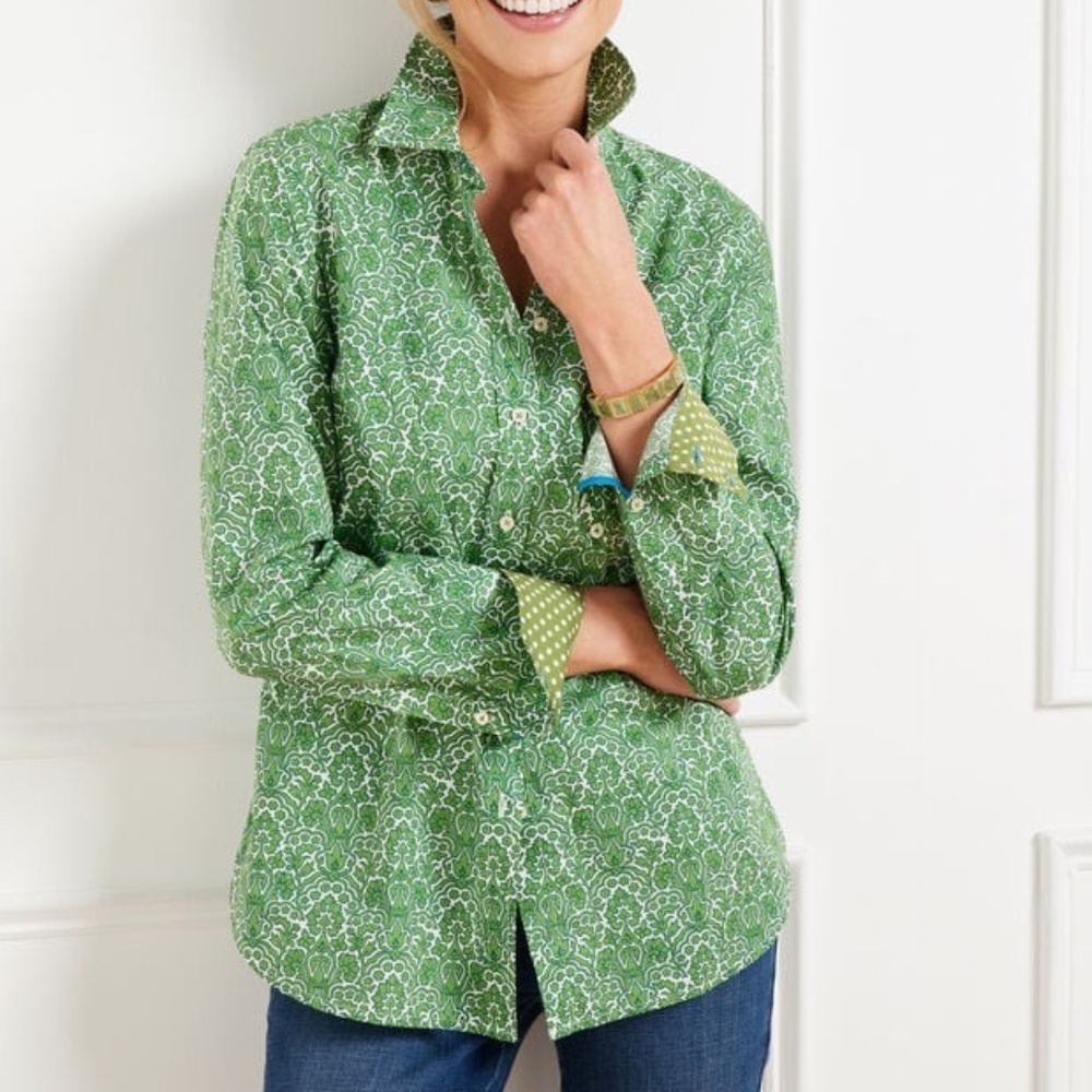 NWT Talbots Modern Classic Shirt - Woodland Damask